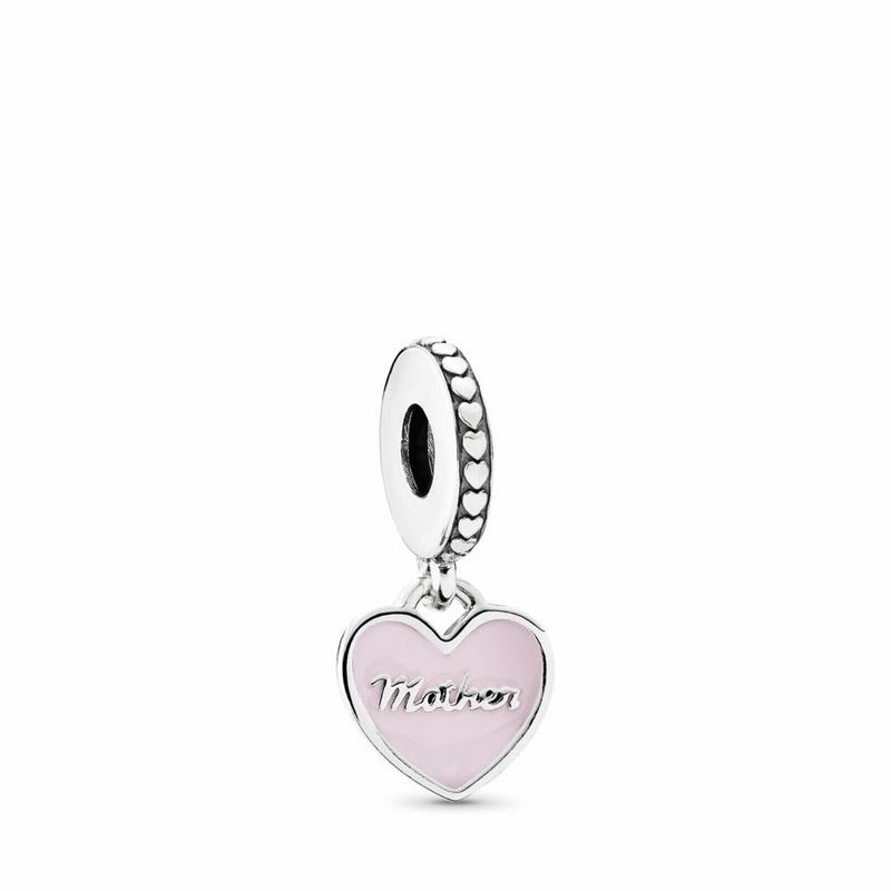 Pandora Mother & Daughter Hearts Dangle Charm - Sterling Silver/Enamel/Pink/Cubic Zirconia - Canada